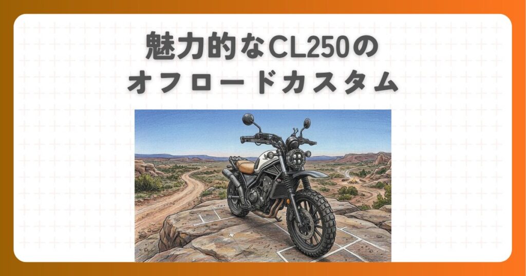魅力的なCL250のオフロードカスタム