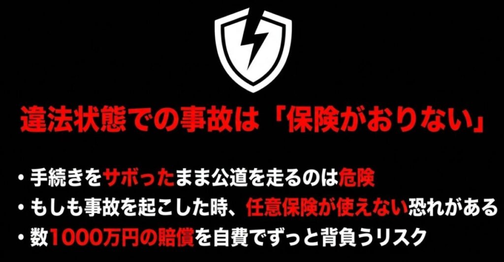 レブル250（セパハン）：構造変更手続きを怠った違法状態のバイクで事故を起こした場合、任意保険が適用されない恐れがあるという重大なリスクの解説