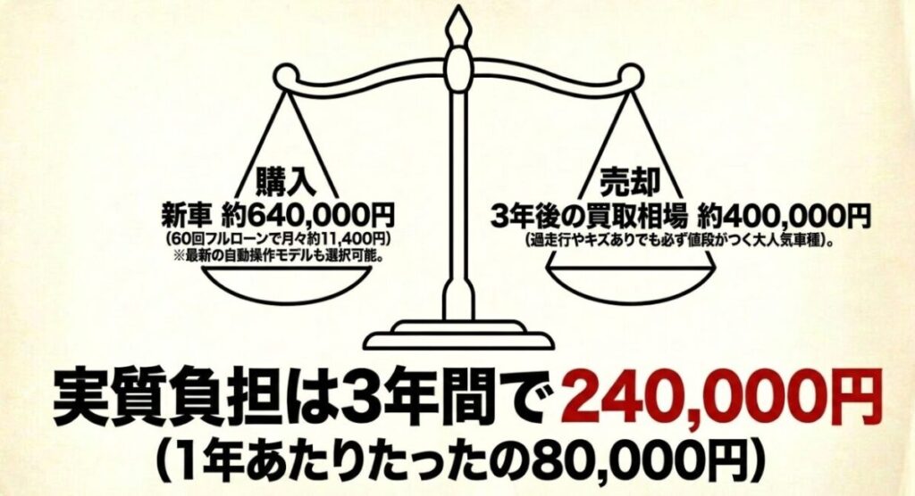 レブル250：車検なしで固定費が圧倒的に安い、燃費が良くアルバイト代でまかなえる、手放す時も高く売れる価値の落ちない資産であるという3つのメリット。無理のない資金計画で最高のバイクライフを。