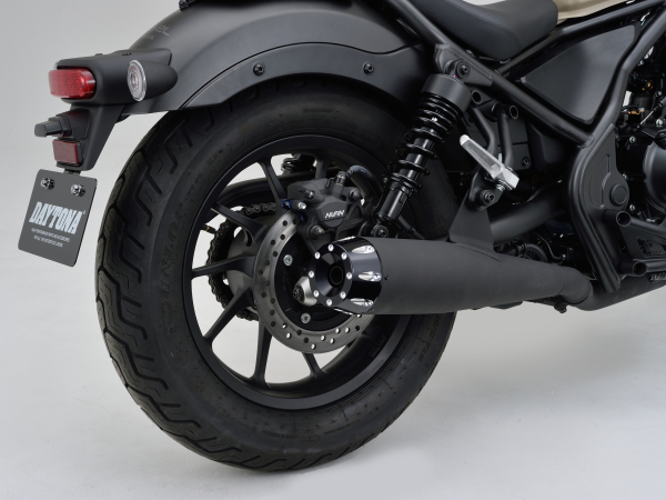 メガホンタイプマフラー Rebel250 ABS（'17～'22） S Edition（'20～'22）ブラックエンド