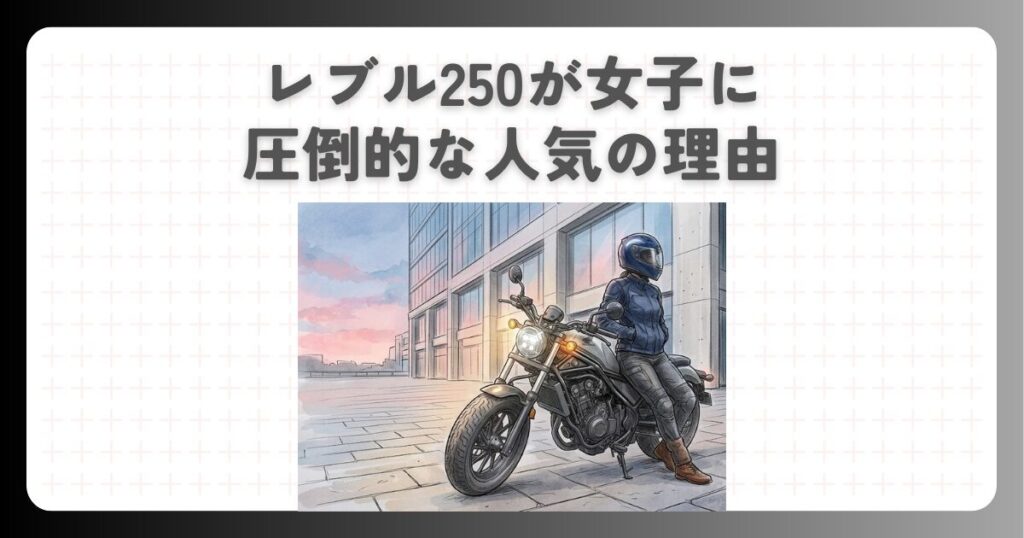 レブル250が女子に圧倒的な人気の理由