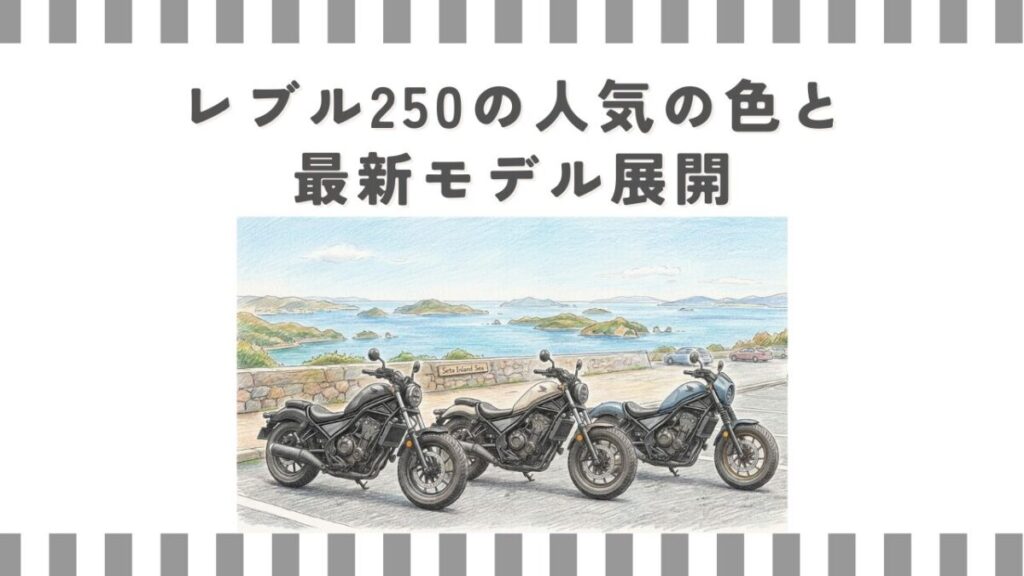 レブル250の人気の色と最新モデル展開