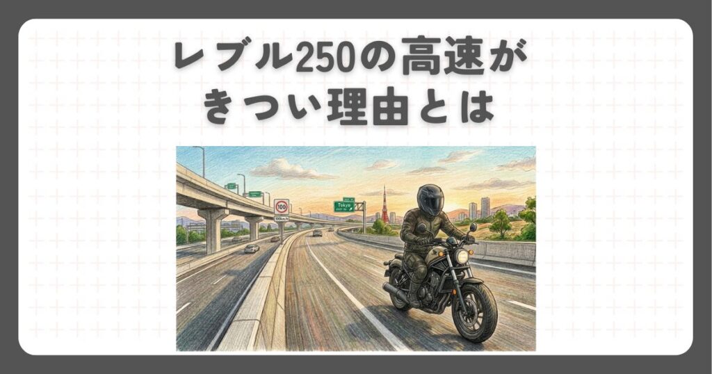 レブル250の高速がきつい理由とは