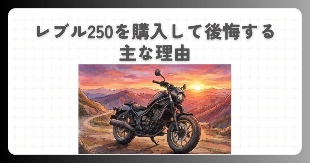 レブル250を購入して後悔する主な理由