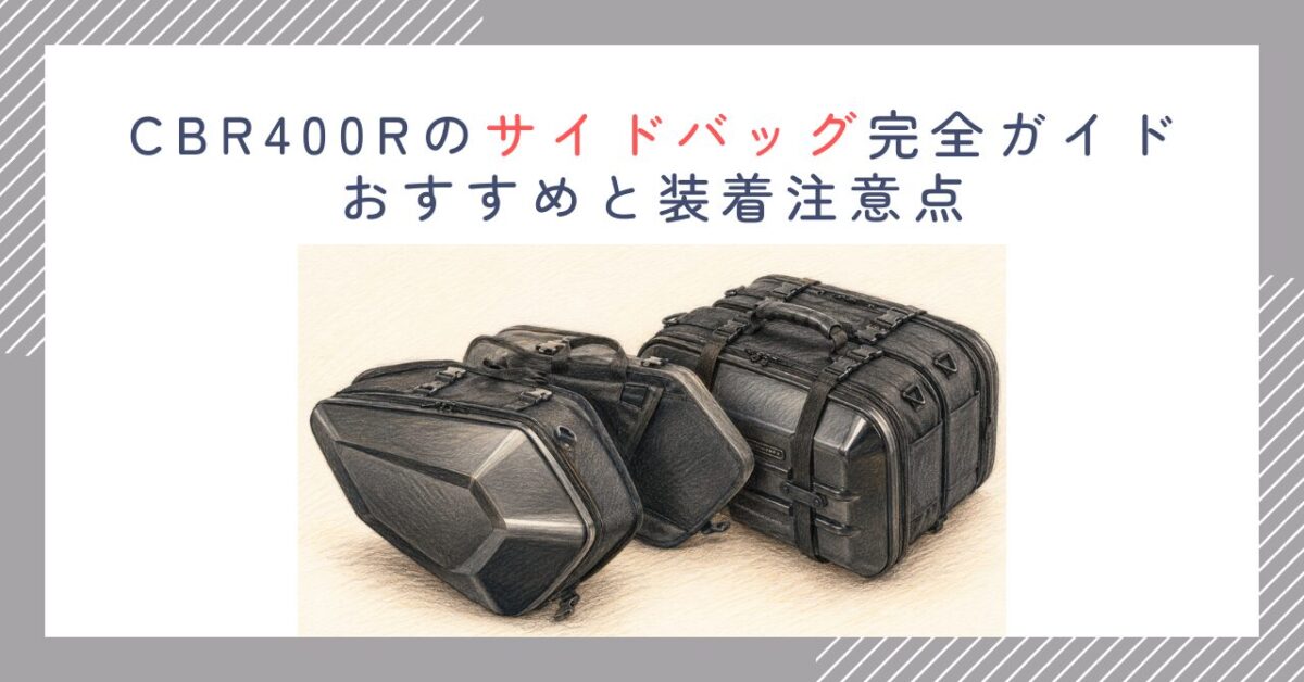 CBR400Rのサイドバッグ完全ガイド｜おすすめと装着注意点