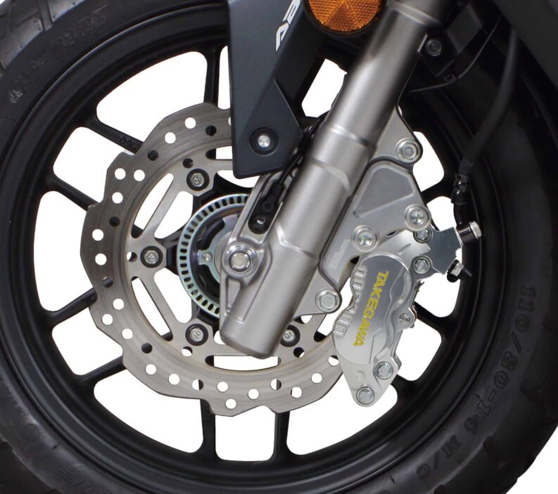 スペシャルパーツ武川(TAKEGAWA) アルミビレット4POTキャリパーフロントセット(シルバー) ADV150(KF38-1000001～)ADV160(KF54-1000001～)用 06-08-0299