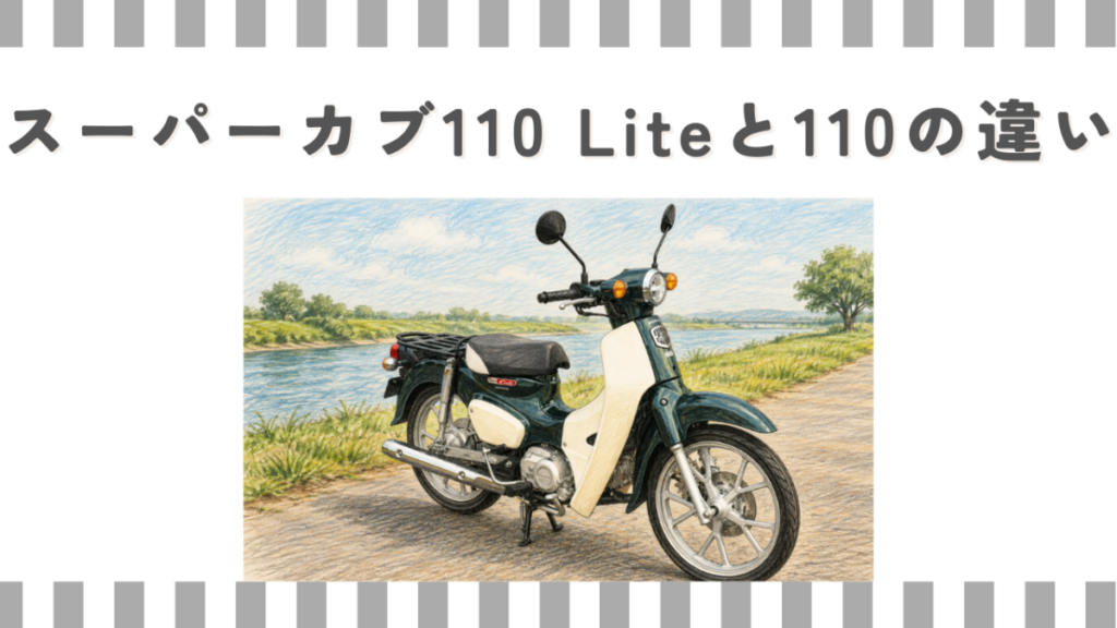 スーパーカブ110 Liteと110の違い