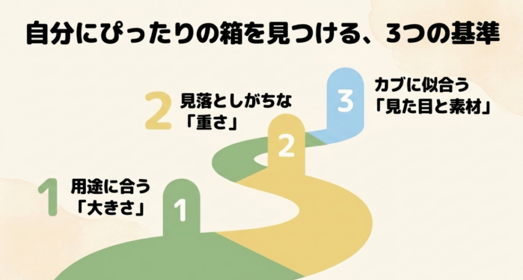 用途に合う大きさ、見落としやすい重さ、スーパーカブに似合う見た目と素材というリアボックス選びの3基準