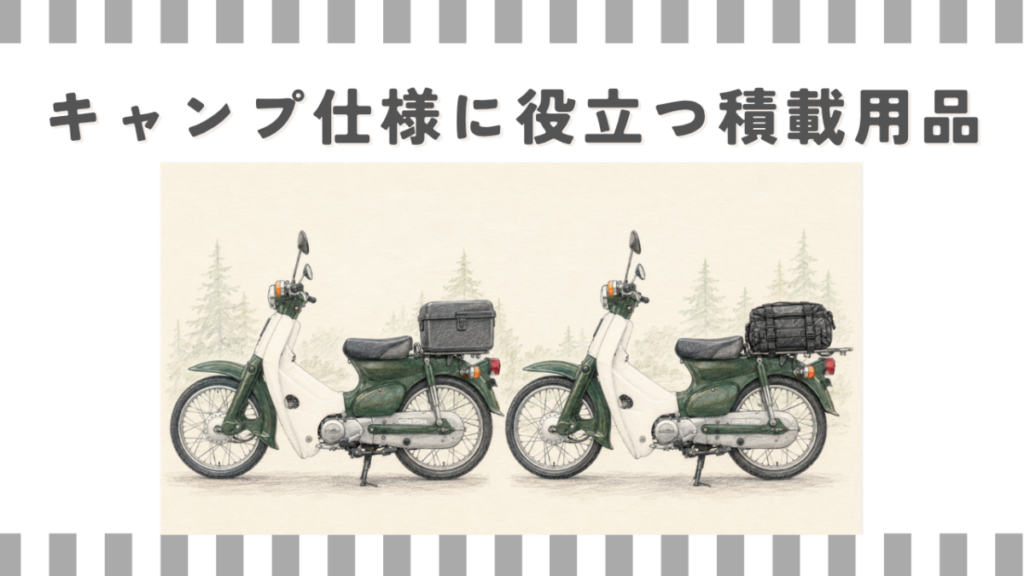 キャンプ仕様に役立つ積載用品