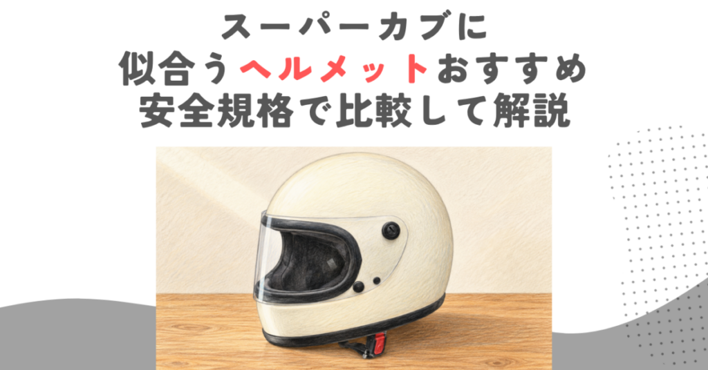 スーパーカブに似合うヘルメットおすすめ｜安全規格で比較して解説