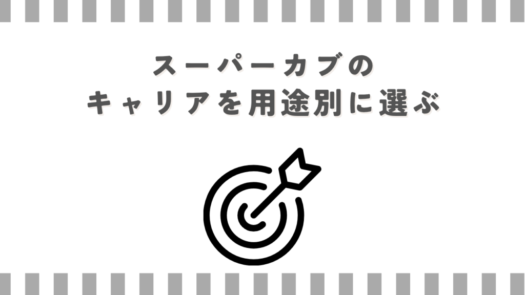 スーパーカブのキャリアを用途別に選ぶ