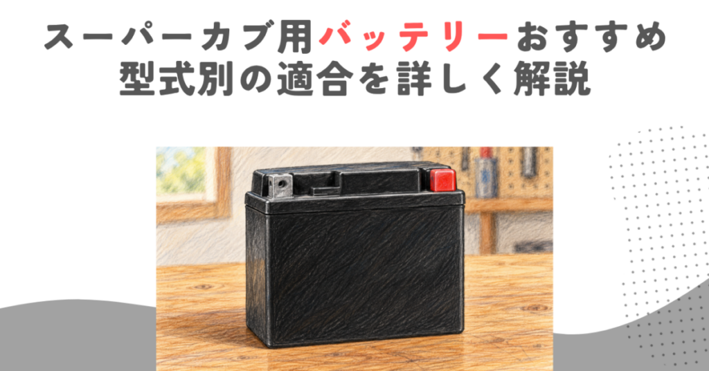 スーパーカブ用バッテリーおすすめ｜型式別の適合を詳しく解説
