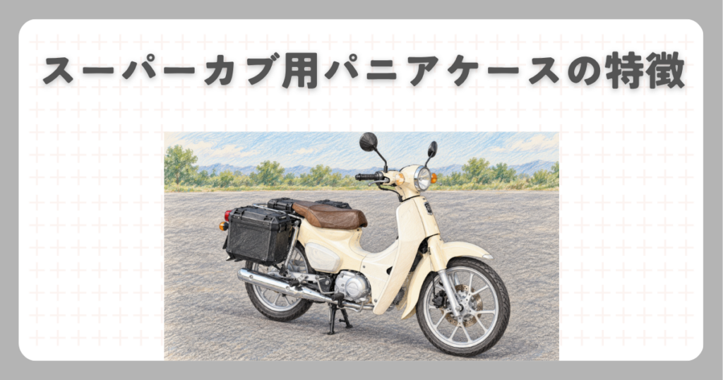 スーパーカブ用パニアケースの特徴