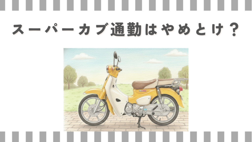 スーパーカブ通勤はやめとけ？