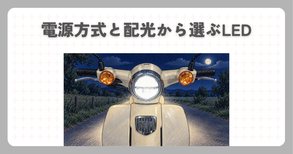 電源方式と配光から選ぶLED