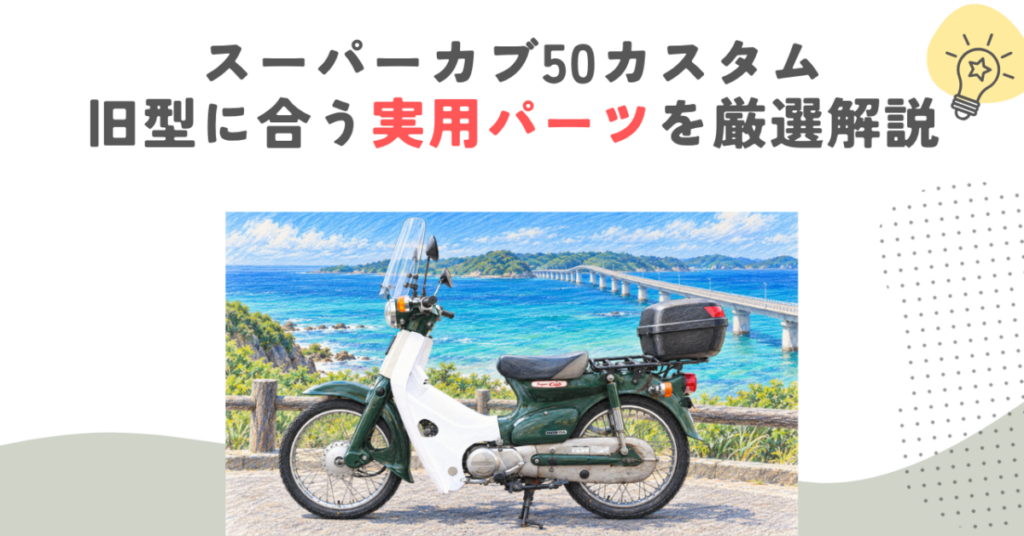 スーパーカブ50カスタム｜旧型に合う実用パーツを厳選解説
